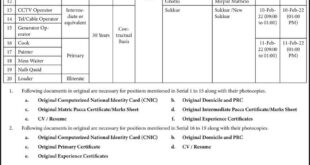 National Database & Registration Authority (NADRA) Job Opportunities 